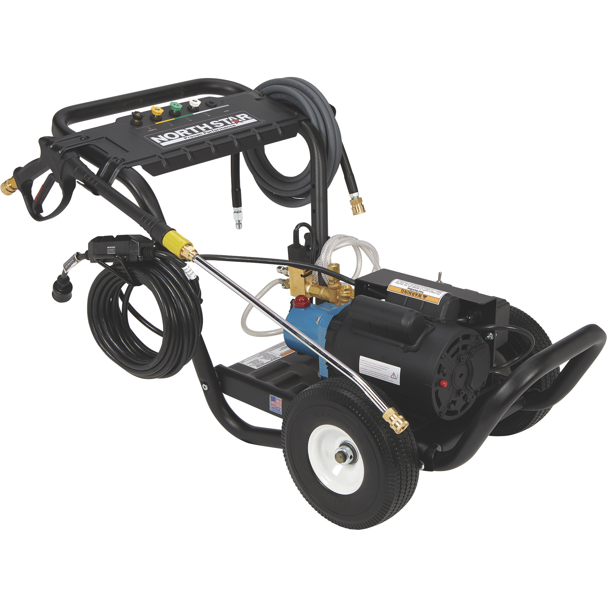 NorthStar Electric Cold Water Total Start/Stop Pressure Washer, 2000 PSI, 1.5 GPM, 120 Volts